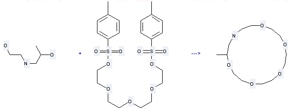 2-Propanol,1-[(2-hydroxyethyl)amino]- can be used to produce 14-methyl-1,4,7,10,13-pentaoxa-16-azacyclooctadecane